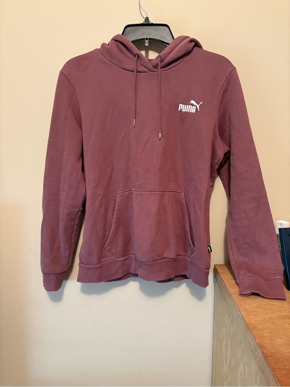 Puma women’s Dusty Maroon Crewneck Hoodie - Small Logo